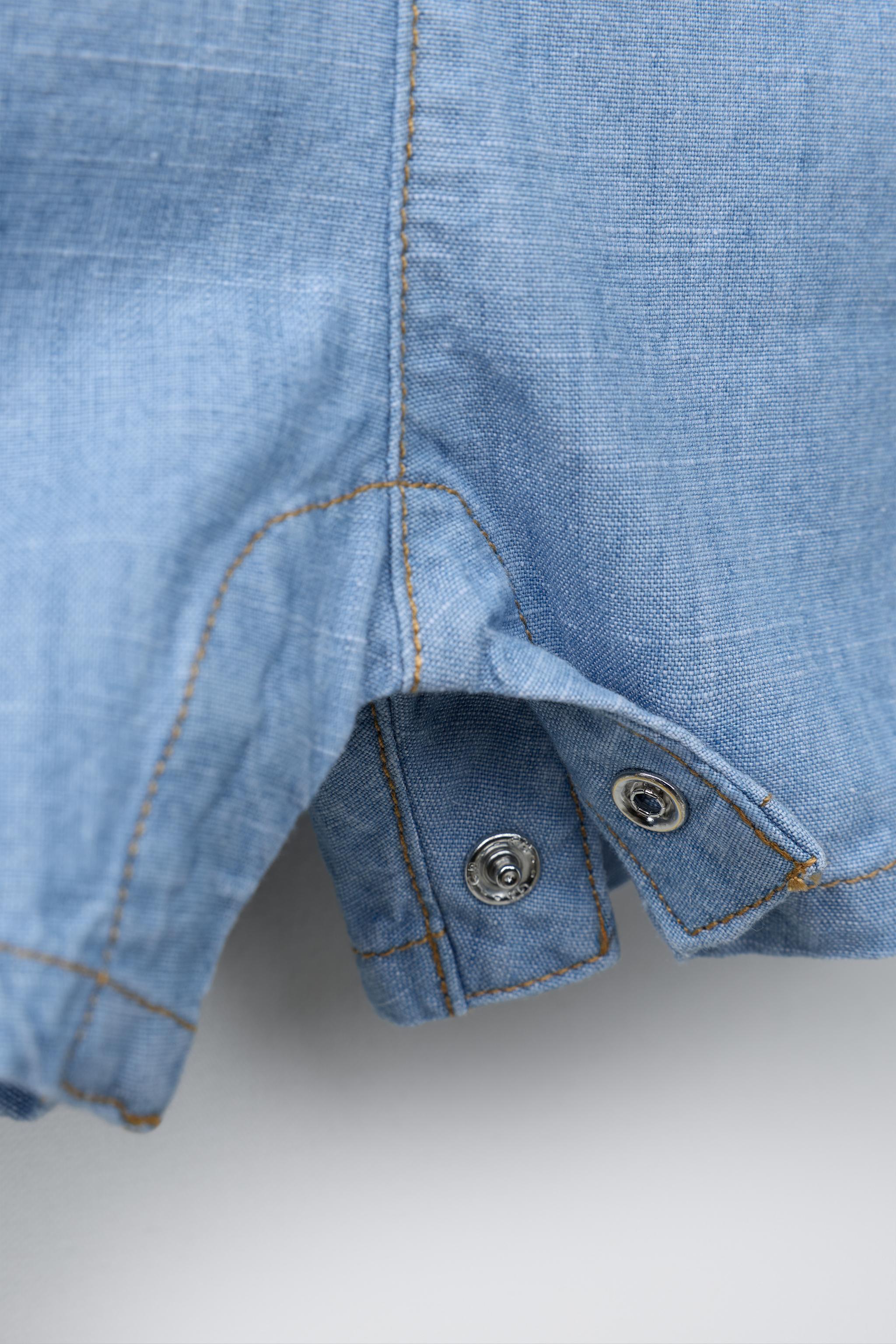 SALOPETTE COURTE EN DENIM